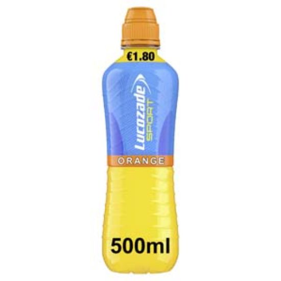 Picture of 500 Sport Lucozade Orange SCap PM1.80 x12 DRS